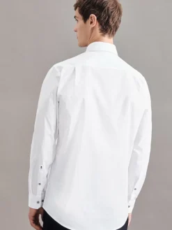 Seidensticker Hemden<Herren Business Hemd - Regular 1/1 weiß uni