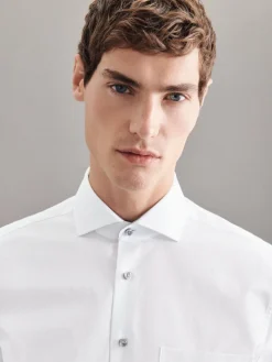 Seidensticker Hemden<Herren Business Hemd - Regular 1/1 weiß uni
