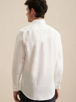 Seidensticker Hemden<Herren Business Hemd - Regular 1/1 weiß uni