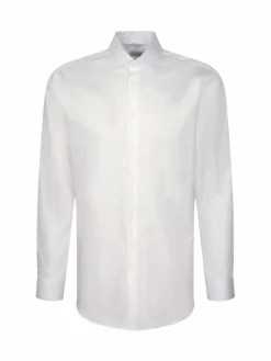 Seidensticker Hemden<Herren Business Hemd - Regular 1/1 weiß uni