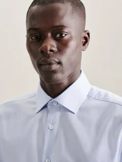 Seidensticker Hemden<Herren Business Hemd - Regular Kurzarm blau uni