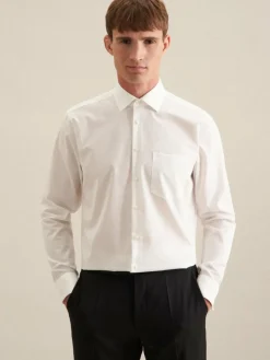 Seidensticker Hemden<Herren Business Hemd - Regular Langarm ecru uni
