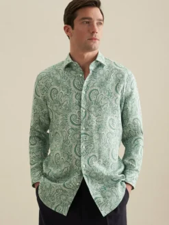 Seidensticker Hemden<Herren Business Hemd - Regular 1/1 grün gemustert