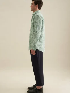 Seidensticker Hemden<Herren Business Hemd - Regular 1/1 grün gemustert