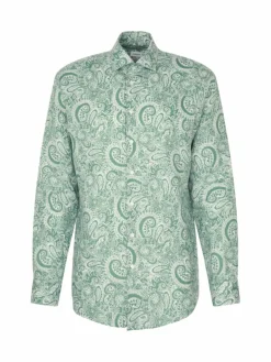 Seidensticker Hemden<Herren Business Hemd - Regular 1/1 grün gemustert