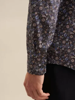 Seidensticker Hemden<Herren Business Hemd - Regular Langarm braun gemustert