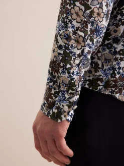 Seidensticker Hemden<Herren Business Hemd - Regular Langarm braun gemustert