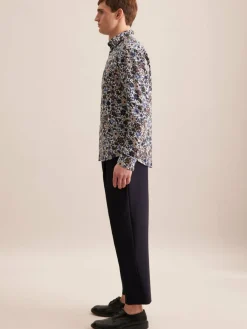 Seidensticker Hemden<Herren Business Hemd - Regular Langarm braun gemustert