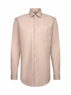 Seidensticker Hemden<Herren Business Hemd - Regular 1/1 Extra lang sand uni