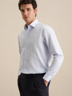 Seidensticker Hemden<Herren Business Hemd - Regular 1/1 hellblau gestreift