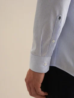 Seidensticker Hemden<Herren Business Hemd - Regular 1/1 hellblau gestreift