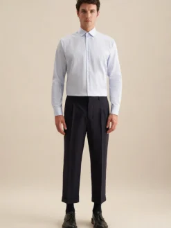 Seidensticker Hemden<Herren Business Hemd - Regular 1/1 hellblau gestreift