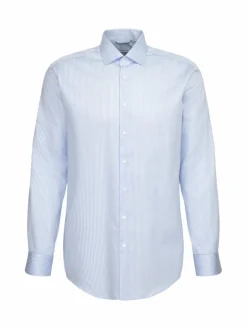 Seidensticker Hemden<Herren Business Hemd - Regular 1/1 hellblau gestreift