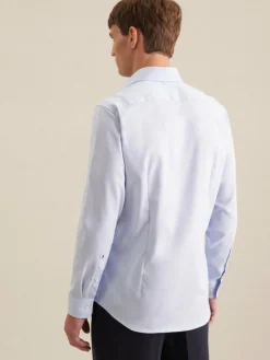 Seidensticker Hemden<Herren Business Hemd - Shaped Langarm hellblau uni