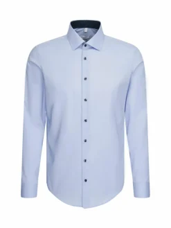 Seidensticker Hemden<Herren Business Hemd - Shaped 1/1 hellblau uni