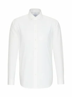Seidensticker Hemden<Herren Business Hemd - Shaped Langarm ecru uni