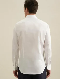 Seidensticker Hemden<Herren Business Hemd - Shaped 1/1 Extra lang weiß uni