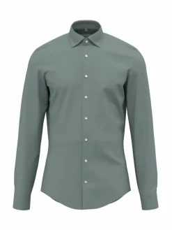 Seidensticker Hemden<Herren Business Hemd - Shaped Langarm grün uni