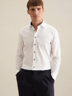 Herren Seidensticker Hemden>Herren Business Hemd - Shaped 1/1 Extra lang