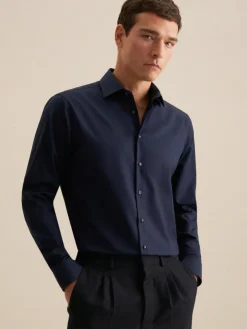 Herren Seidensticker Hemden>Herren Business Hemd - Shaped Langarm