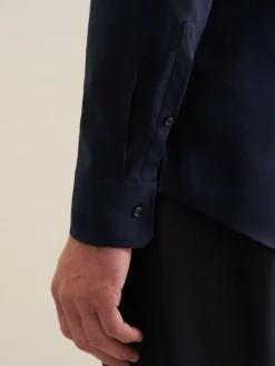 Seidensticker Hemden<Herren Business Hemd - Shaped Langarm blau uni
