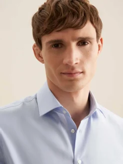 Seidensticker Hemden<Herren Business Hemd - Shaped Kurzarm blau uni