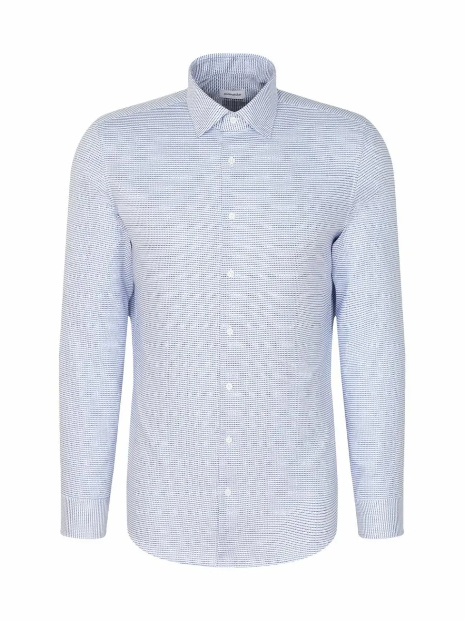 Seidensticker Hemden<Herren Business Hemd - Shaped Langarm hellblau strukturiert