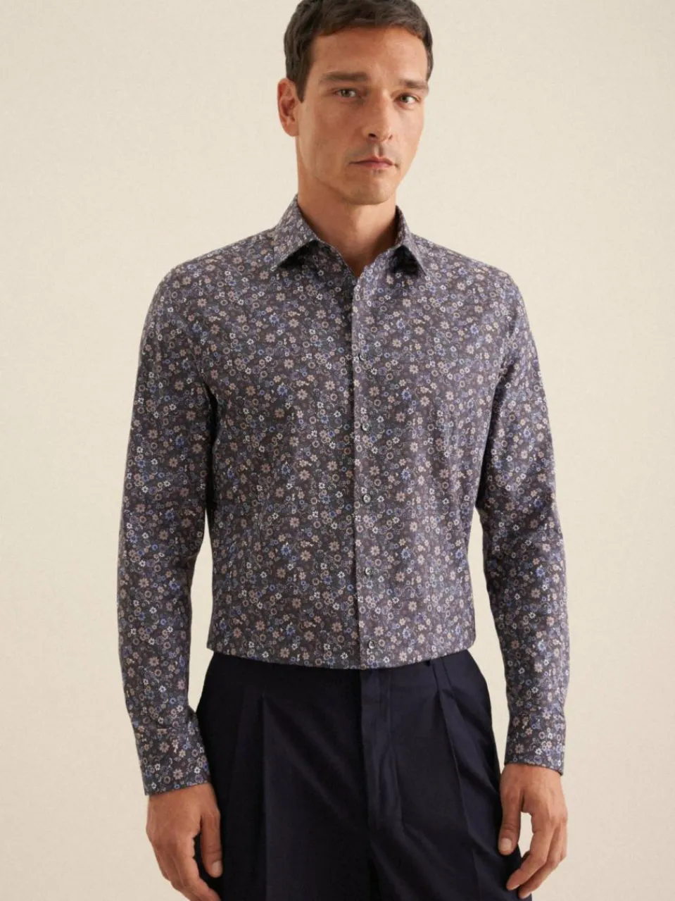 Herren Seidensticker Hemden>Herren Business Hemd - Shaped 1/1