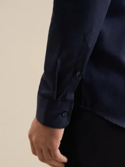 Seidensticker Hemden<Herren Business Hemd - Shaped 1/1 blau uni