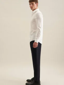 Seidensticker Hemden<Herren Business Hemd - Slim Langarm ecru uni