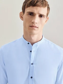 Seidensticker Hemden<Herren Business Hemd - Slim 1/1 blau uni