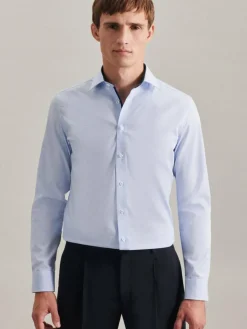 Herren Seidensticker Hemden>Herren Business Hemd - Slim Langarm