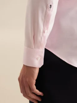 Seidensticker Hemden<Herren Business Hemd - Slim 1/1 rosa strukturiert