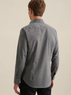 Seidensticker Hemden<Herren Business Hemd - Slim 1/1 grau uni