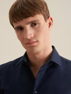 Seidensticker Hemden<Herren Business Hemd - Slim 1/1 Extra lang blau uni