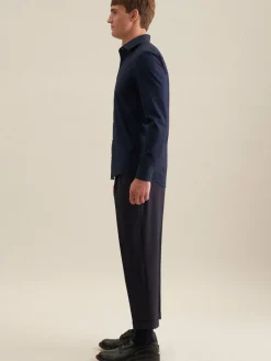 Seidensticker Hemden<Herren Business Hemd - Slim 1/1 Extra lang blau uni