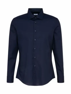 Seidensticker Hemden<Herren Business Hemd - Slim 1/1 Extra lang blau uni