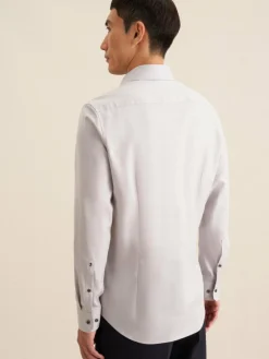 Seidensticker Hemden<Herren Business Hemd - Slim Langarm grau uni