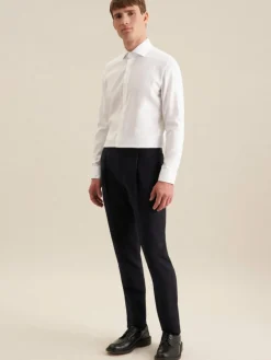 Seidensticker Hemden<Herren Business Hemd - Slim Langarm weiß uni