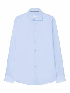 Seidensticker Hemden<Herren Business Hemd - Slim Langarm blau uni