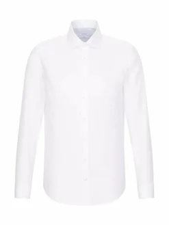 Seidensticker Hemden<Herren Business Hemd - Slim Langarm weiß uni