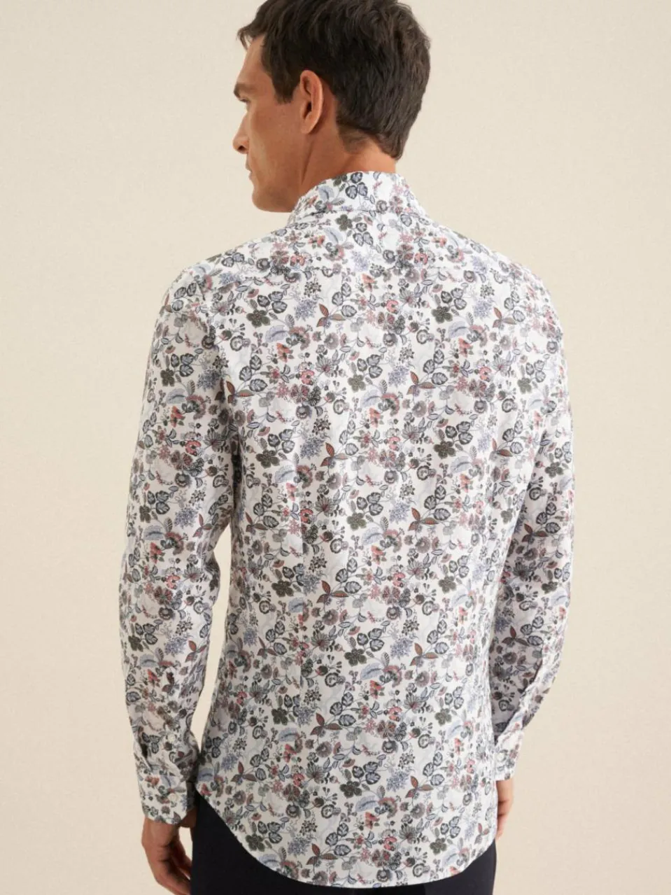 Seidensticker Hemden<Herren Business Hemd - Slim 1/1 orange bedruckt