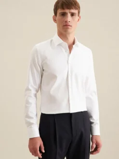 Herren Seidensticker Hemden>Herren Business Hemd - Slim Langarm