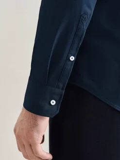 Seidensticker Hemden<Herren Business Hemd - Slim Langarm blau uni