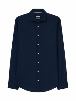 Seidensticker Hemden<Herren Business Hemd - Slim Langarm blau uni