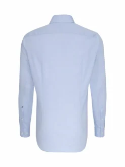 Seidensticker Hemden<Herren Business Hemd - Slim Langarm blau uni