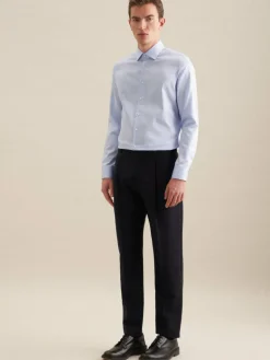 Seidensticker Hemden<Herren Business Hemd - Slim 1/1 Extra lang hellblau uni