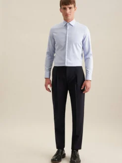 Seidensticker Hemden<Herren Business Hemd - Slim 1/1 blau uni