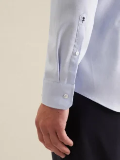 Seidensticker Hemden<Herren Business Hemd - X-Slim Langarm hellblau uni