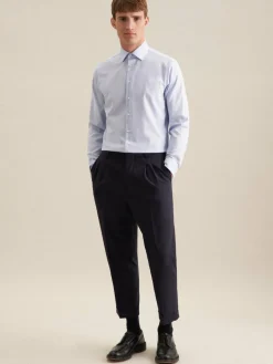 Seidensticker Hemden<Herren Business Hemd - X-Slim Langarm hellblau uni